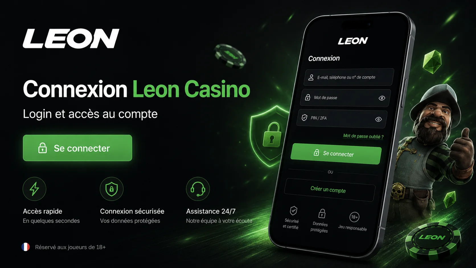 Leon Casino Connexion - Login et accès au compte